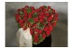 Herz groß / 70 cm mit roten Rosen